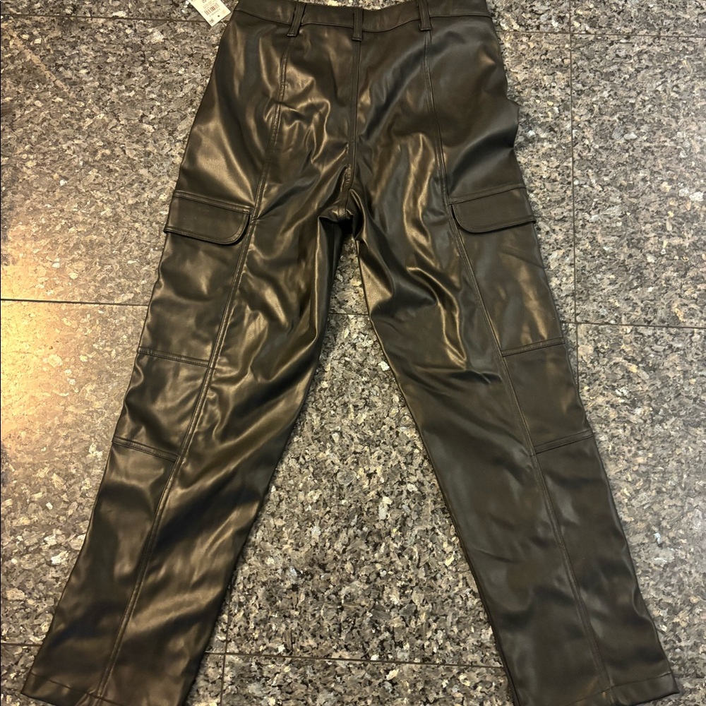 Black leather pants